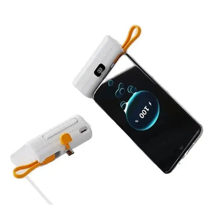 Portable Charger with Built-in Cable and Digital Display - 30000mAh Mini Power Bank for Samsung, iPhone, Xiaomi Luxinsly