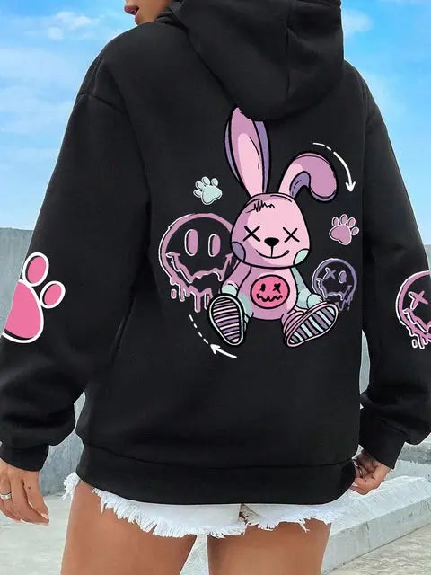 Rebel Bunny Hoodie | Last Day Sale! Luxinsly