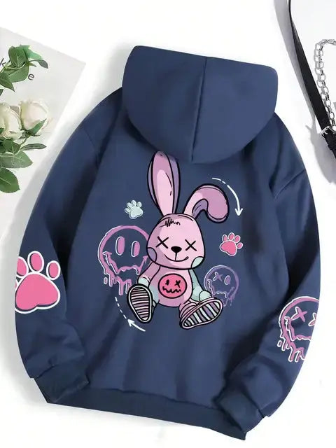 Rebel Bunny Hoodie | Last Day Sale! Luxinsly