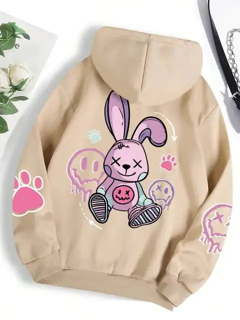 Rebel Bunny Hoodie | Last Day Sale! Luxinsly