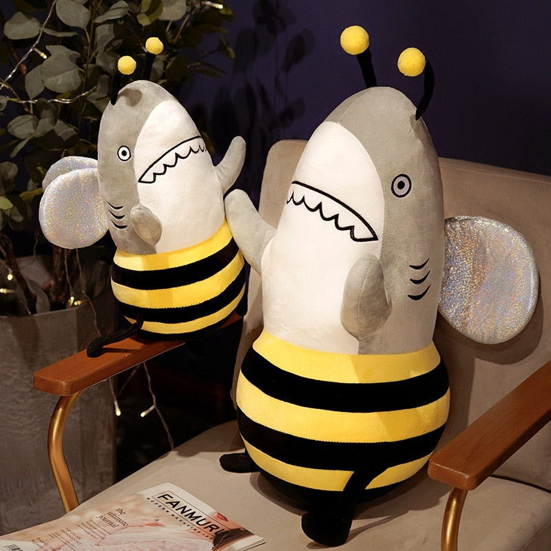 Shark and Bee Plush Toys