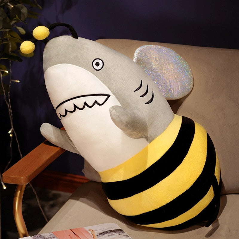 Shark and Bee Plush Toys