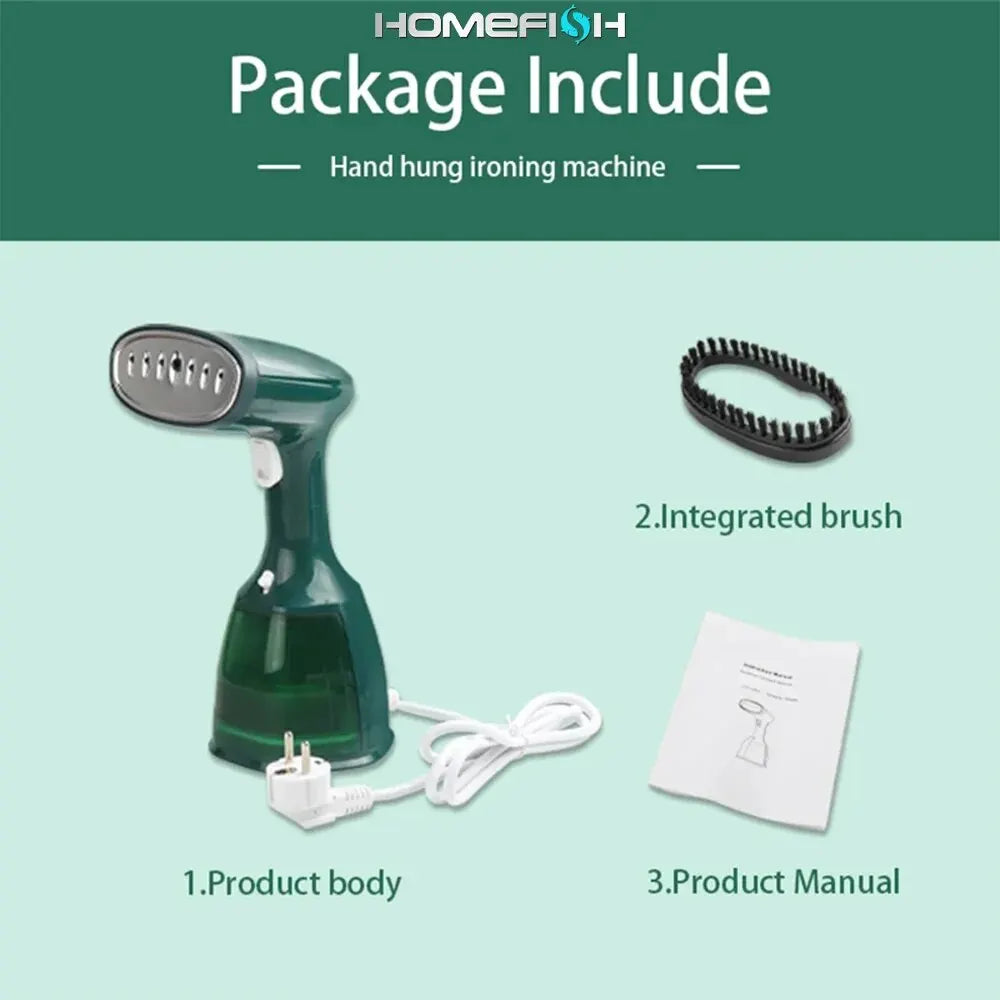 Portable Handheld Garment Steamer: 280ml Capacity, 1500W | FINAL DAY OF SALE! - Luxinsly