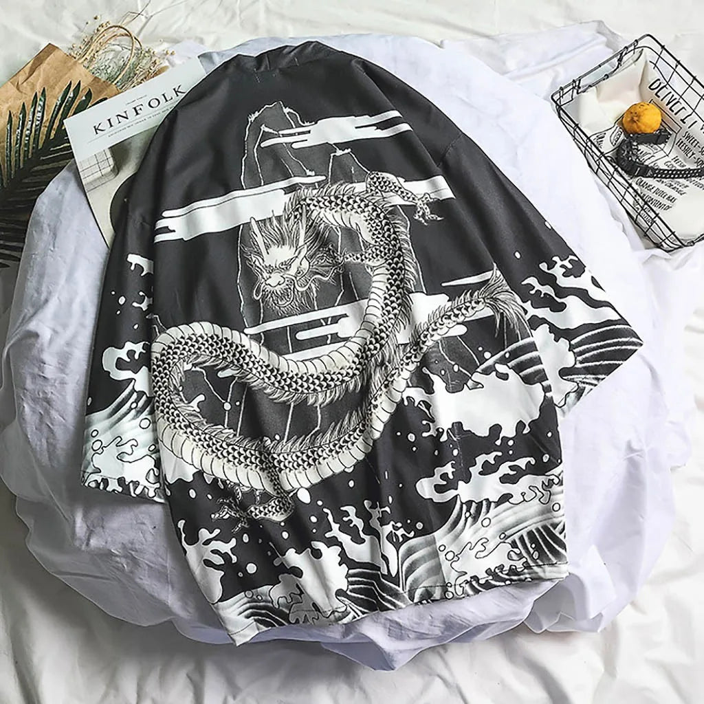 Men's Oversized Kimono Cardigan | Men's Oversized Kimono Cardigan