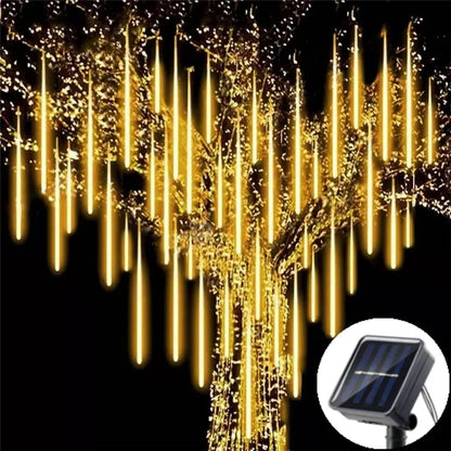 Solar LED Meteor Shower Lights - Waterproof Outdoor Garden Decoration - Luxinsly