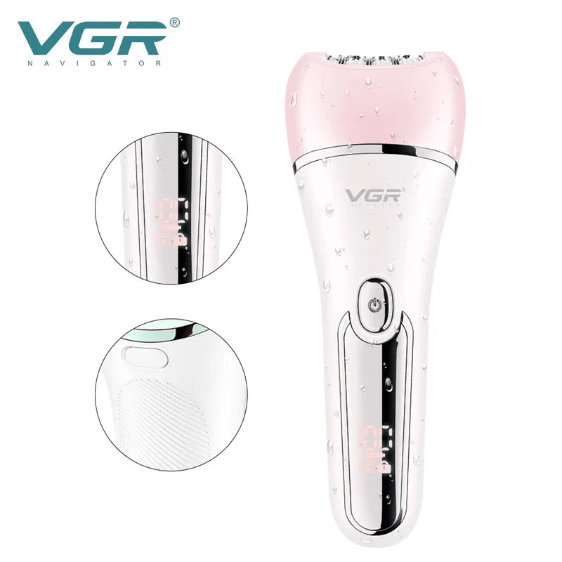 Electric Women’s Epilator and Shaver – Leg, Body, Facial, and Bikini Hair Removal Trimmer - Luxinsly