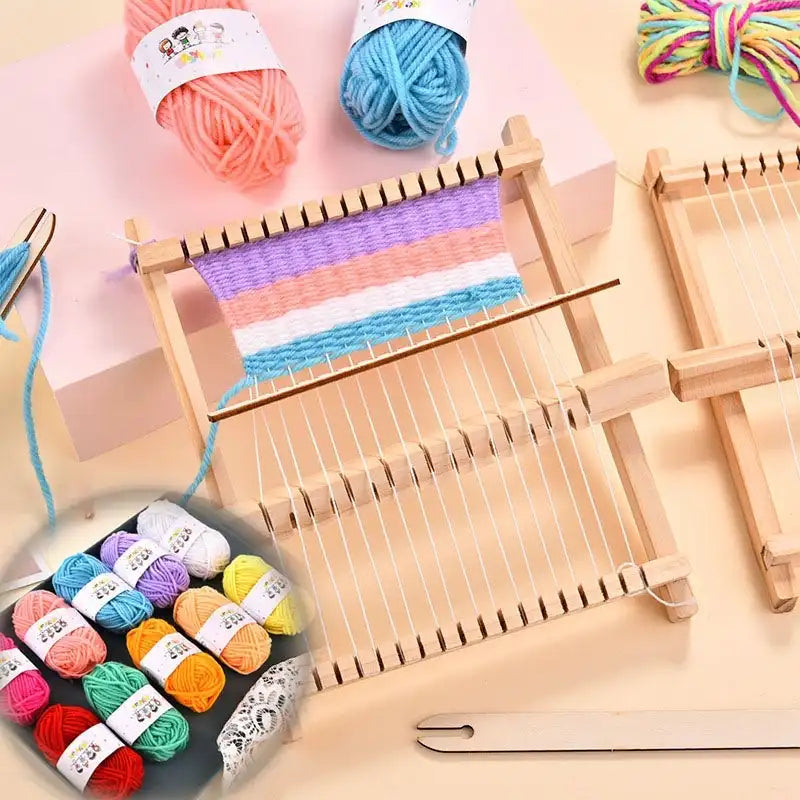 Hand Knit Wooden Loom Toys
