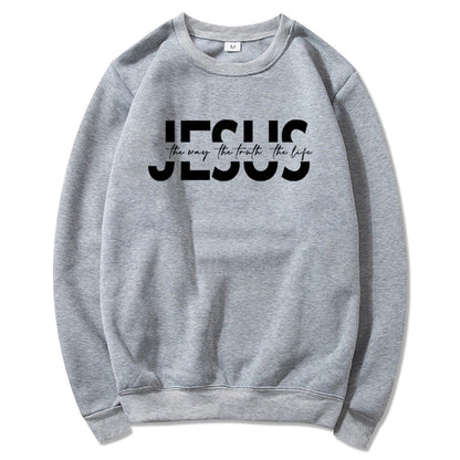 Faith In Jesus Crewneck Sweater - Luxinsly