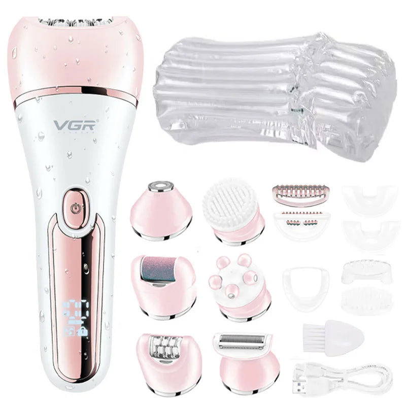 Electric Women’s Epilator and Shaver – Leg, Body, Facial, and Bikini Hair Removal Trimmer - Luxinsly