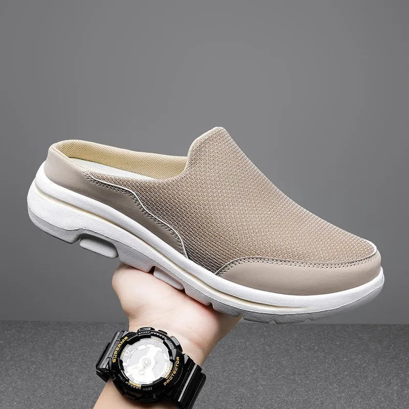 Men’s Casual Mesh Shoes – Breathable Flat Slippers