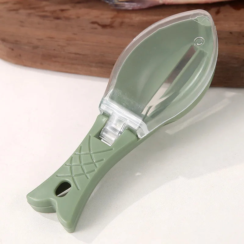 Fish Scale Grater & Scraper with Cover | Efficient Fish Cleaning Tool