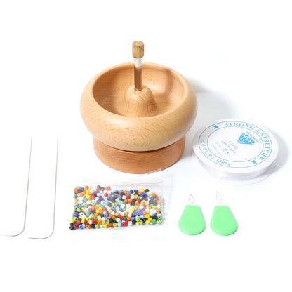 1 Set Natural Wood Bead Spinner for Jewelry Making- DIY Craft Supplies | LAST DAY OF SALE! - Luxinsly