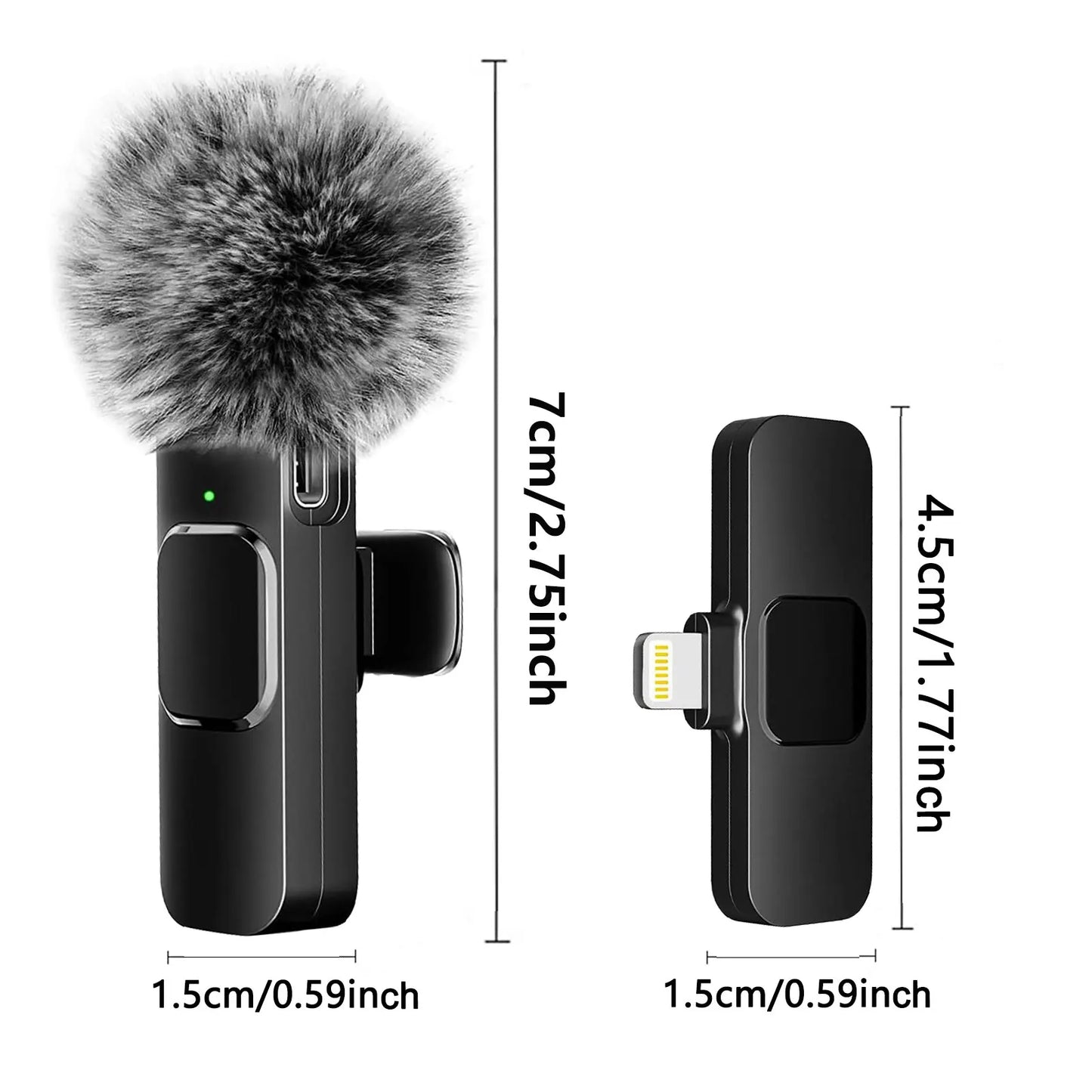 Wireless Audio Video Recording Mini Microphone - Luxinsly