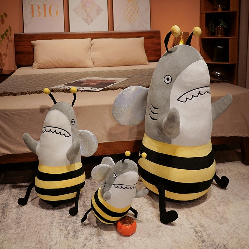 Shark and Bee Plush Toys