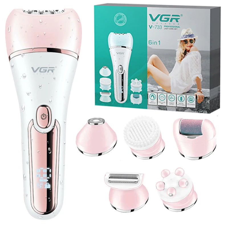 Electric Women’s Epilator and Shaver – Leg, Body, Facial, and Bikini Hair Removal Trimmer - Luxinsly