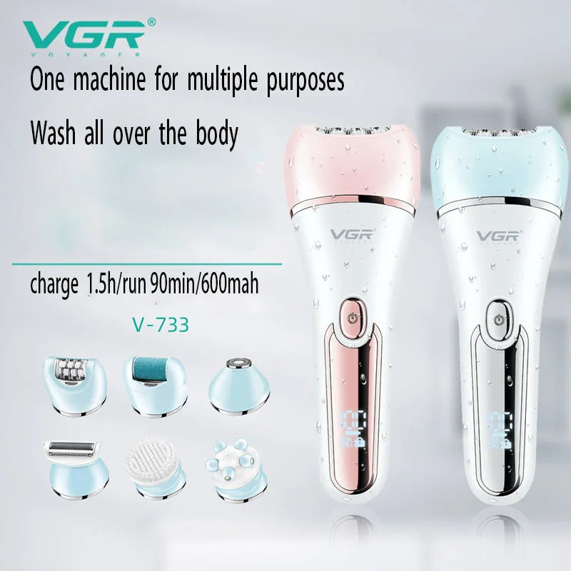 Electric Women’s Epilator and Shaver – Leg, Body, Facial, and Bikini Hair Removal Trimmer - Luxinsly