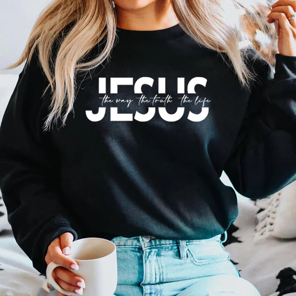 Faith In Jesus Crewneck Sweater - Luxinsly