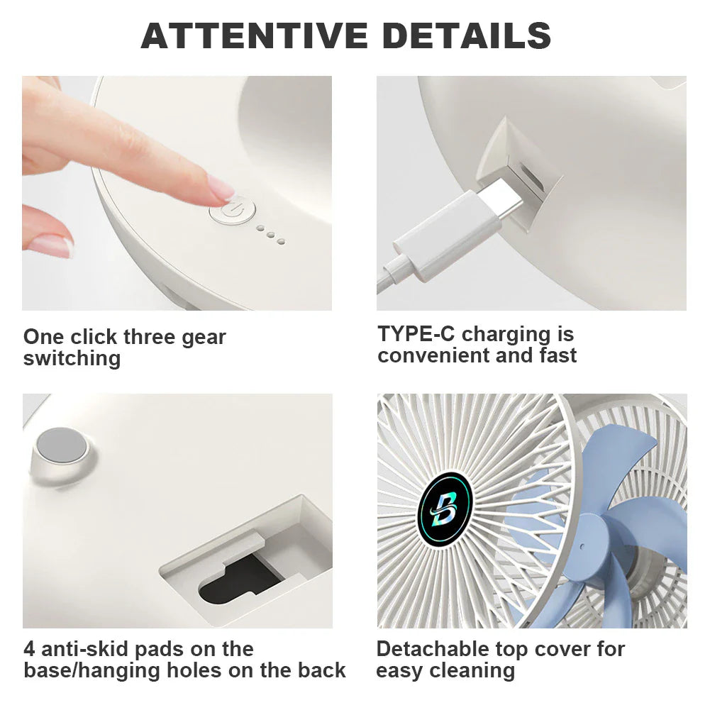 Household Multi-Use Kitchen Fan - Luxinsly