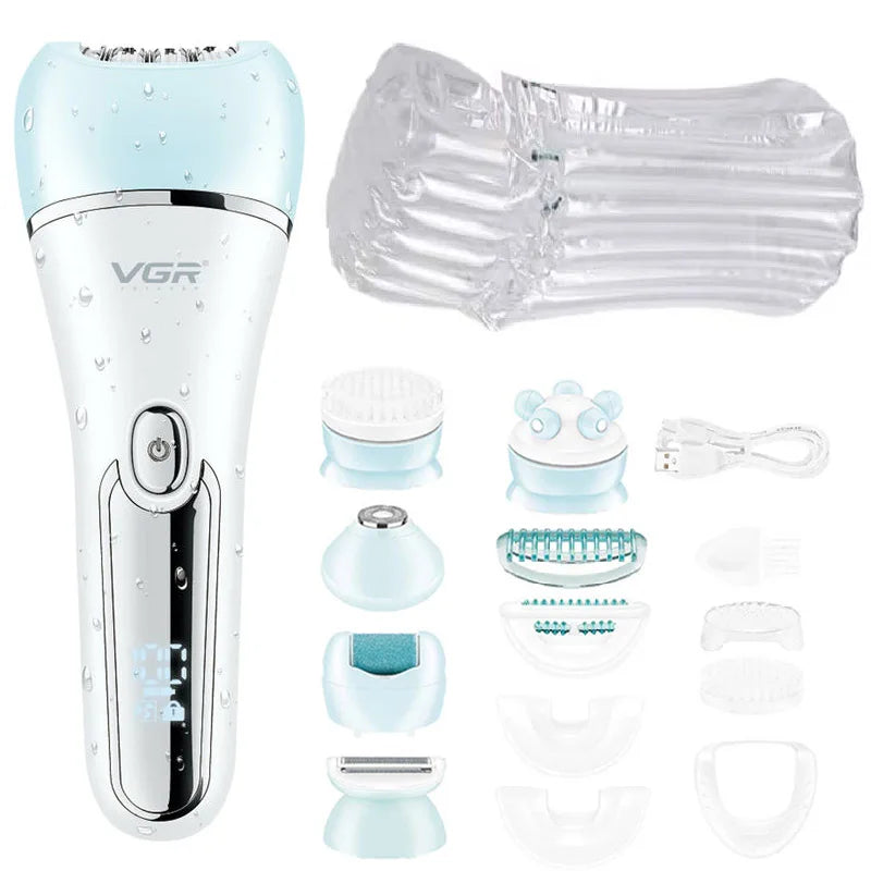 Electric Women’s Epilator and Shaver – Leg, Body, Facial, and Bikini Hair Removal Trimmer - Luxinsly