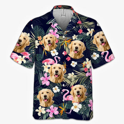 Hot Summer Hawaiian Shirt: Cool Floral Dog & Cat Pattern Short Sleeve Tops for Men, Women, and Children - Luxinsly