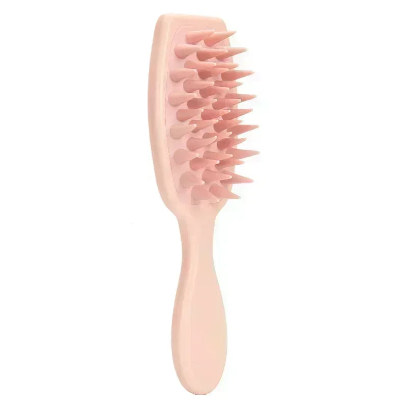 Extended Handle Soft Silicone Shampoo Scalp Massager Hair Washing Comb