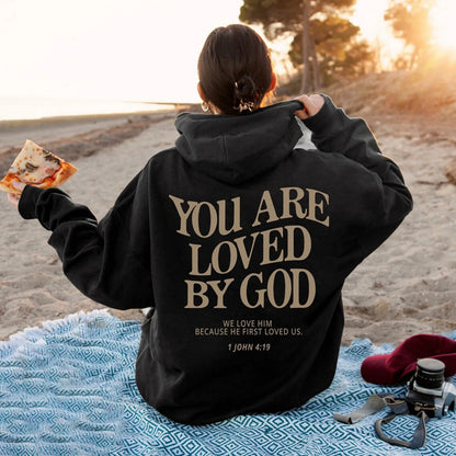 Faith Over Fear Oversized Women's Hoodie Sweatshirt: Trendy Graphic Hooded Sweatshirts for Autumn Casual Wear - Luxinsly