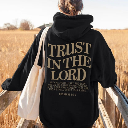 Faith Over Fear Oversized Women's Hoodie Sweatshirt: Trendy Graphic Hooded Sweatshirts for Autumn Casual Wear - Luxinsly