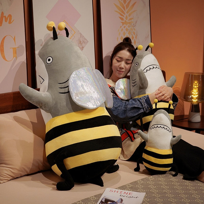 Shark and Bee Plush Toys