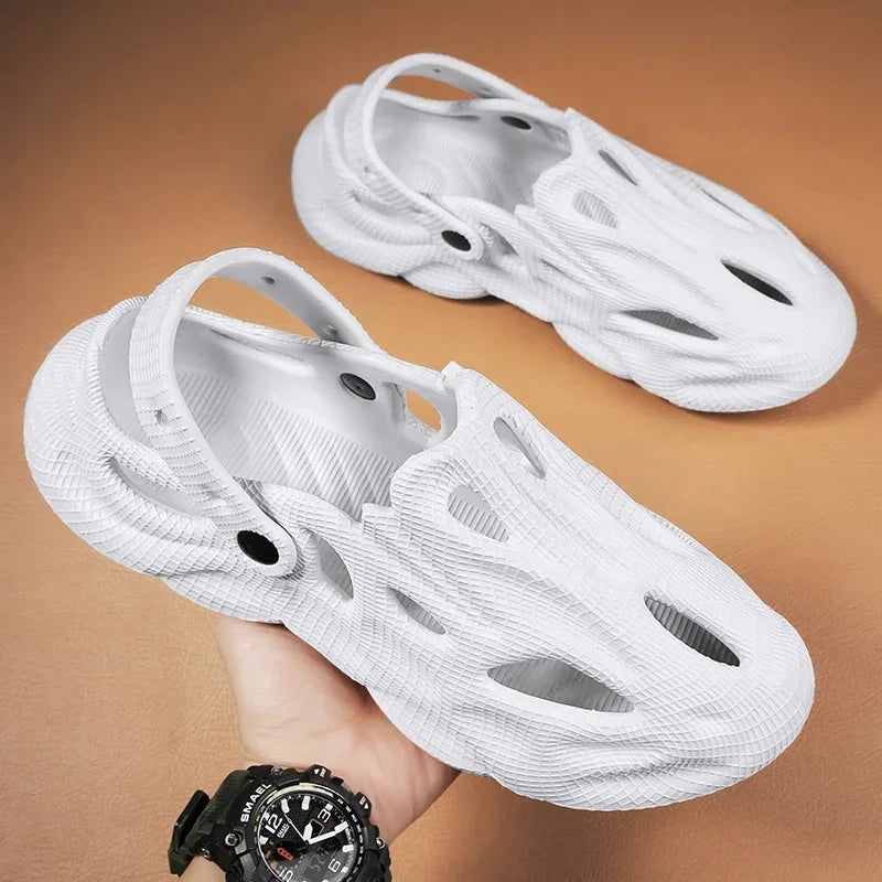 Men's Breathable Sandals – Lightweight, Non-Slip Garden & Beach Shoes (Size 35-45) - Luxinsly