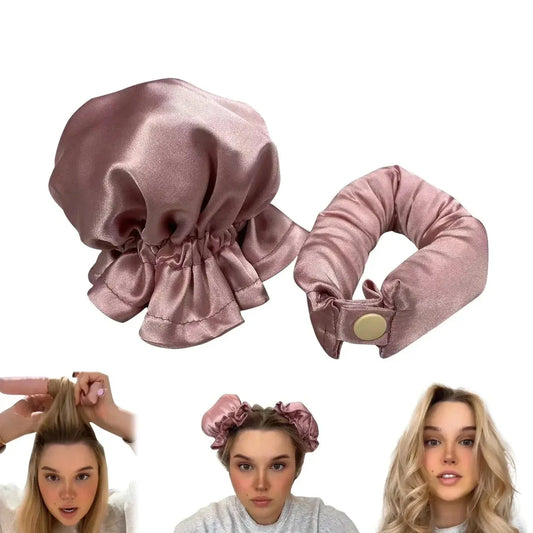 Satin Heatless Curling Buns Set | LAST DAY OF SALE! - Luxinsly