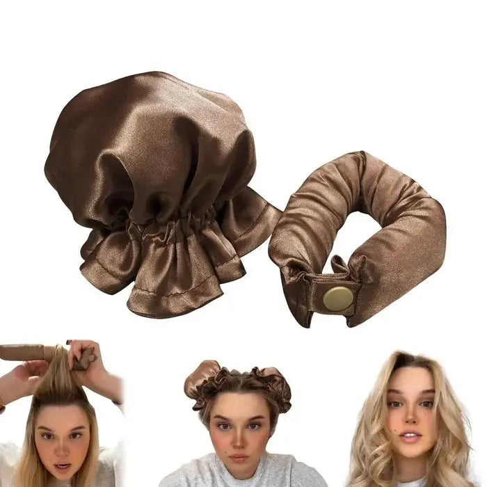 Satin Heatless Curling Buns Set | LAST DAY OF SALE! - Luxinsly