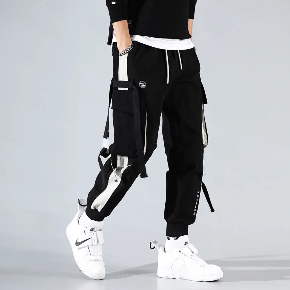 New Streetwear Men's Multi-Pocket Cargo Harem Pants – Hip Hop Casual Joggers