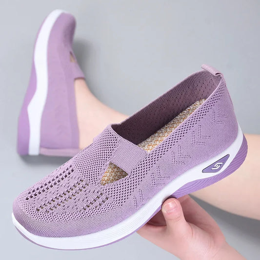 2023 Summer New Women's Comfort Casual Shoes: Fashionable Soft Sole Breathable Hollow Out Flats - Zapatos De Mujer - Luxinsly