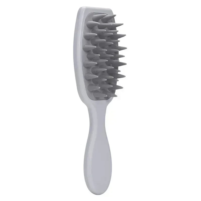 Extended Handle Soft Silicone Shampoo Scalp Massager Hair Washing Comb