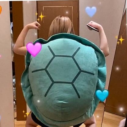 150CM Giant Turtle Shell Plush Toy - Luxinsly