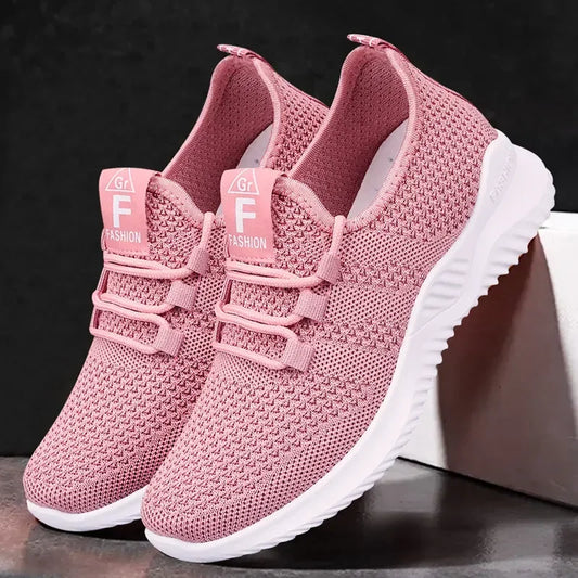 2023 Summer Women's Casual Sneakers: Comfortable Breathable Platform Shoes for Fashionable and Versatile Style - Luxinsly