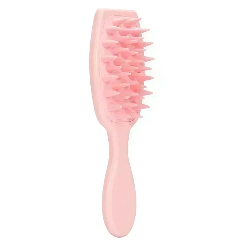 Extended Handle Soft Silicone Shampoo Scalp Massager Hair Washing Comb