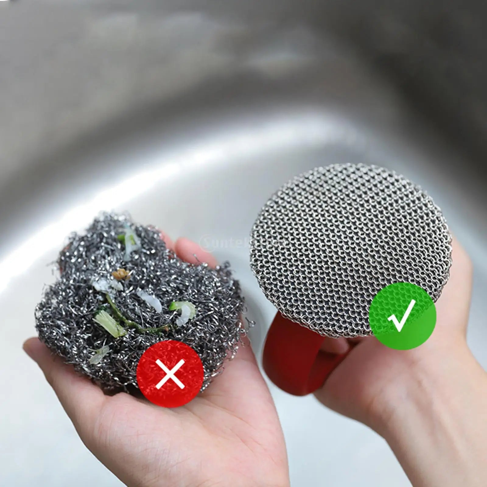 Durable Cookware Cleaning Brush with Handle | Dish Scrubber Tool for Pots, Tableware, and More - Luxinsly