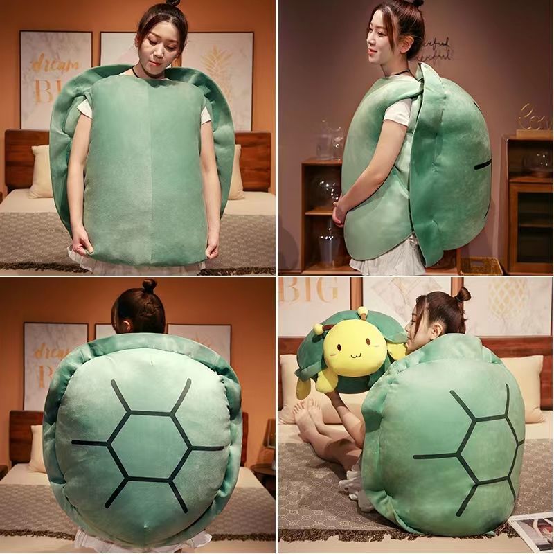 150CM Giant Turtle Shell Plush Toy - Luxinsly