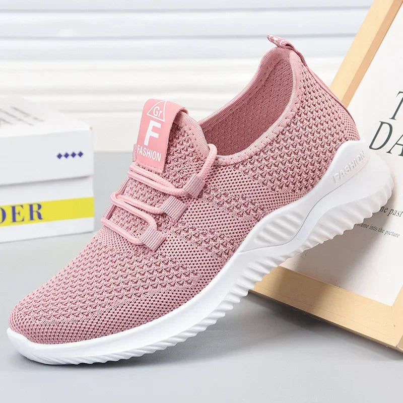 2023 Summer Women's Casual Sneakers: Comfortable Breathable Platform Shoes for Fashionable and Versatile Style - Luxinsly