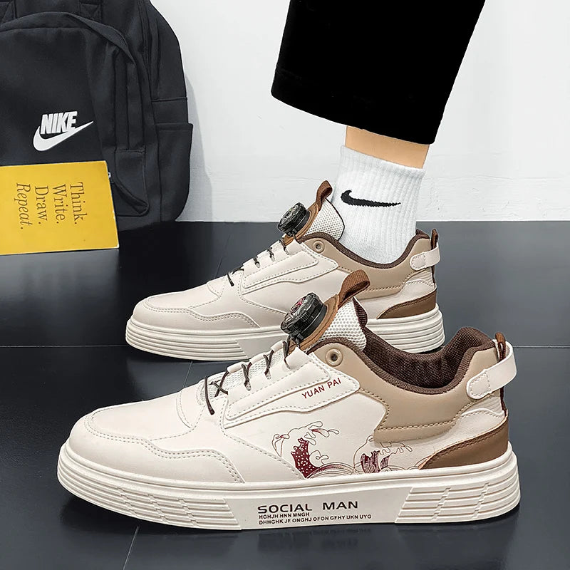 Men's Summer Casual Leather Sneakers