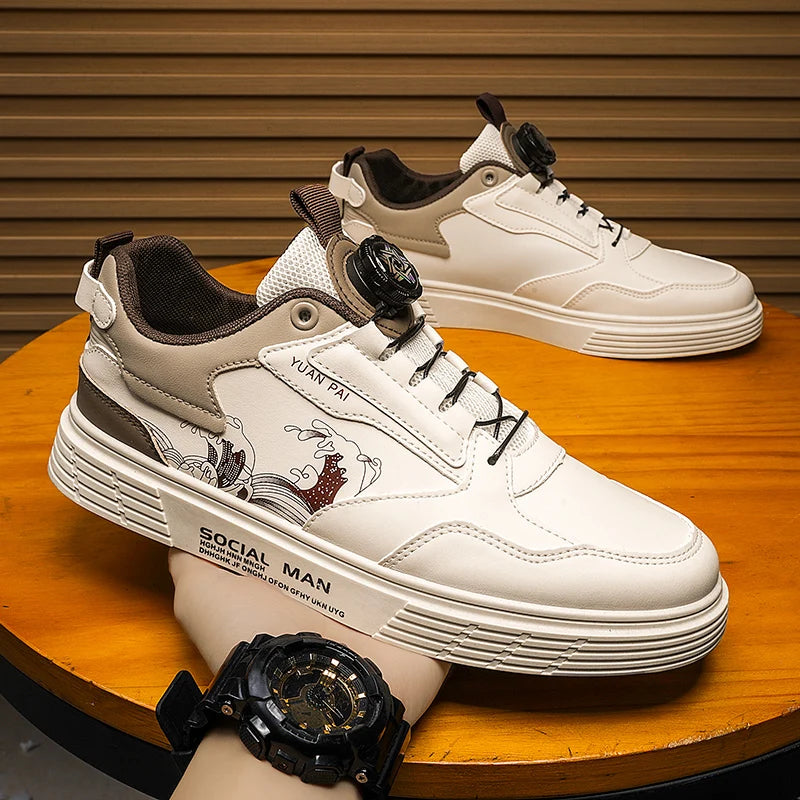 Men's Summer Casual Leather Sneakers