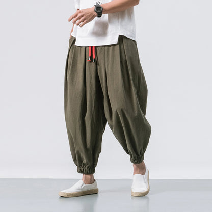 Hakaru Oversized Linen Pants - Luxinsly