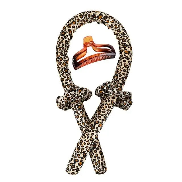 leopard heatless hair curler