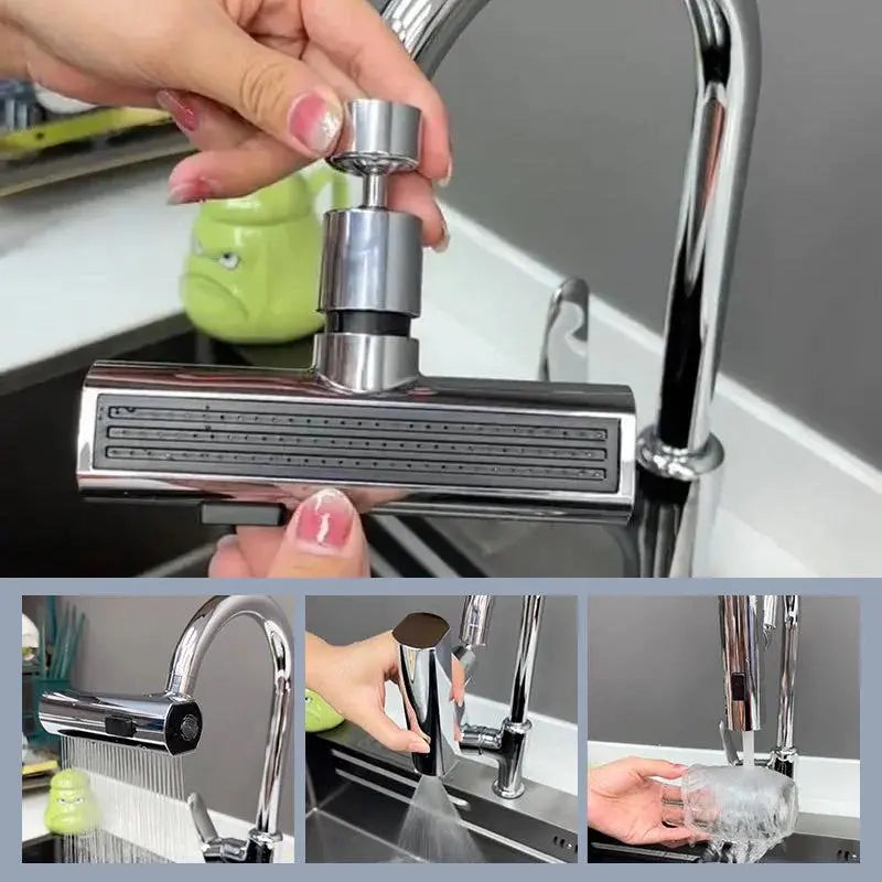 StreamFlow® | Waterfall Kitchen Faucet - Luxinsly