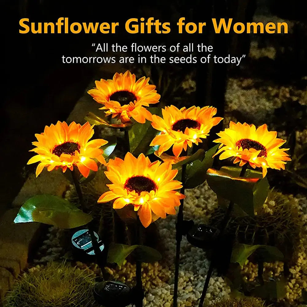 Sunflowers Solar Lawn Light - Luxinsly