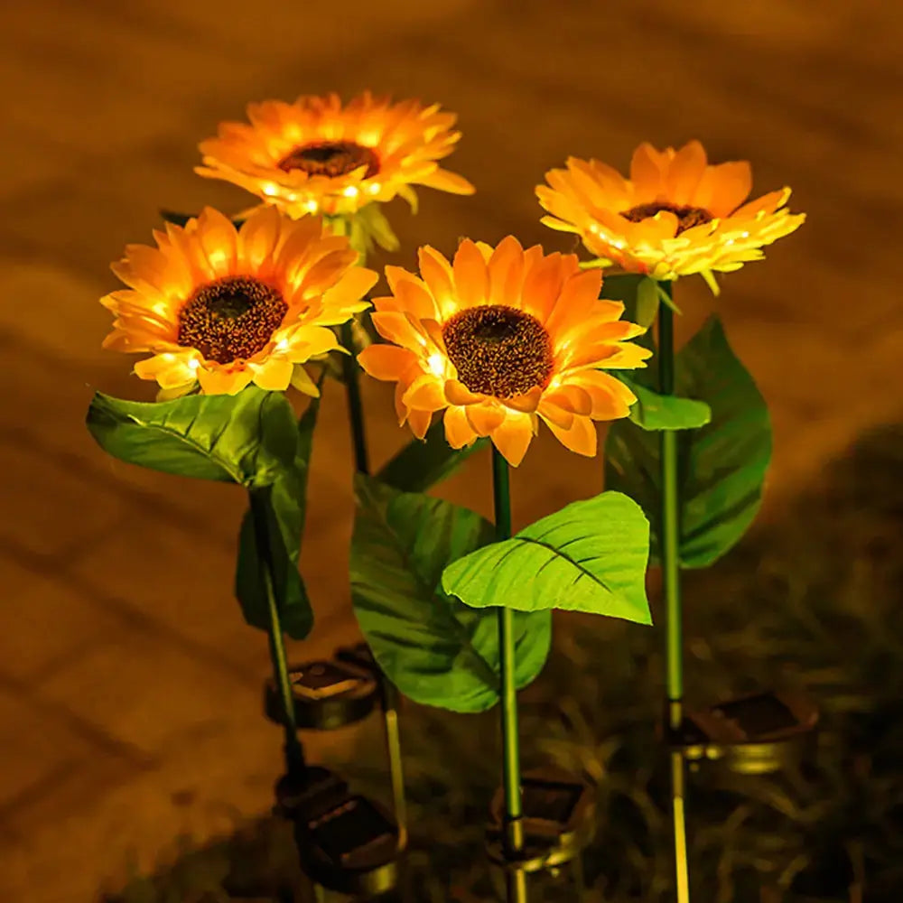 Sunflowers Solar Lawn Light - Luxinsly