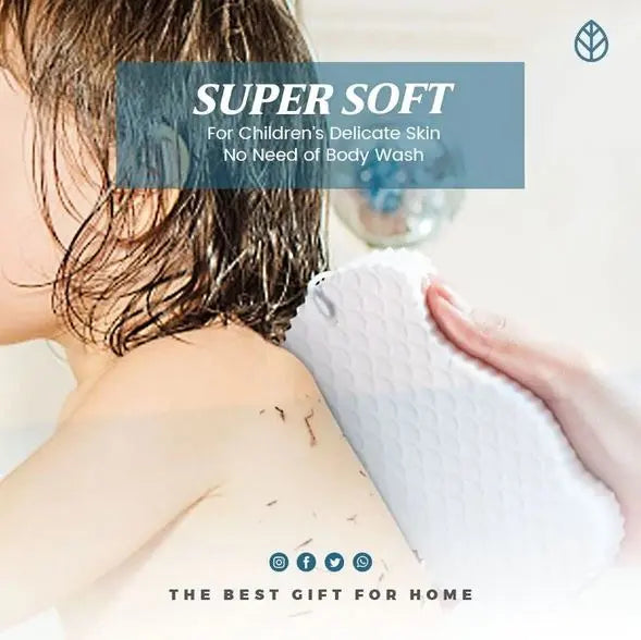 Super Soft Exfoliating Bath Sponge Luxinsly