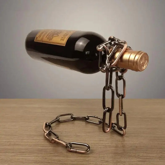 Suspended Chain Bottle Holder - Luxinsly