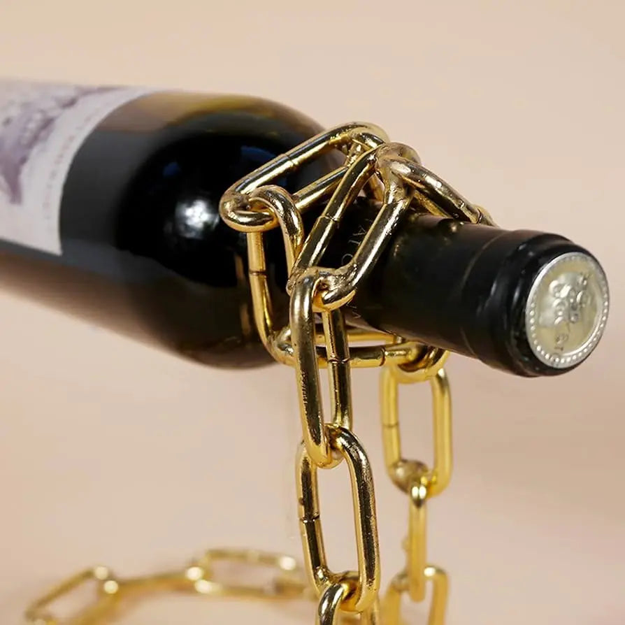 Suspended Chain Bottle Holder - Luxinsly